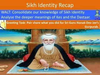 Sikh Identity Recap