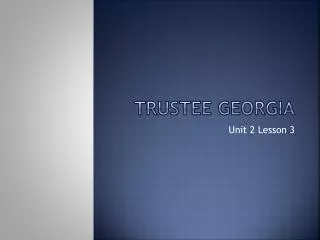 Trustee Georgia