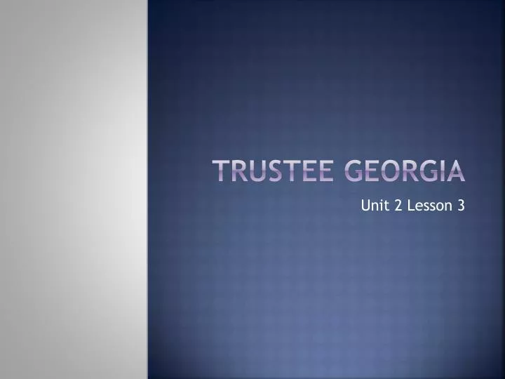 trustee georgia