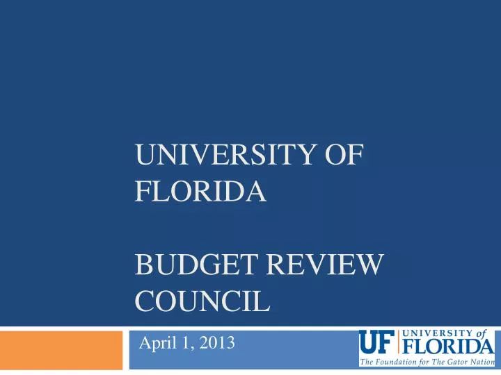 university of florida budget review council