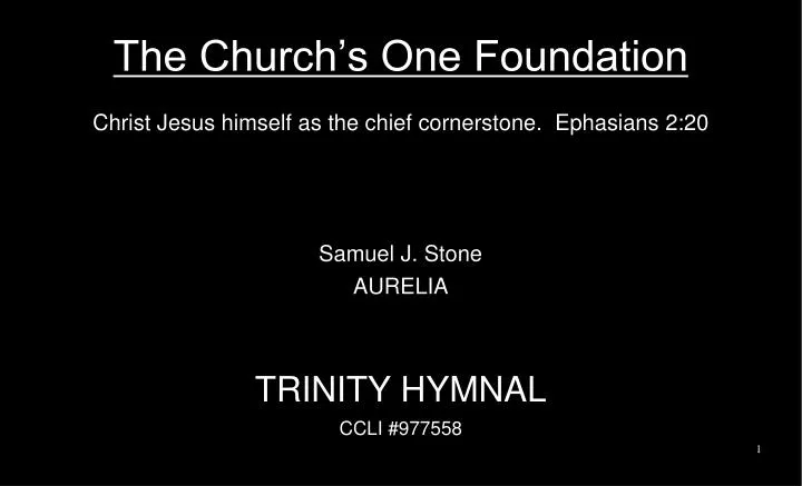 the church s one foundation