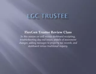 LGC Trustee