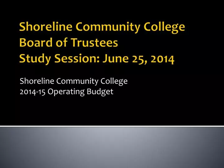 shoreline community college 2014 15 operating budget
