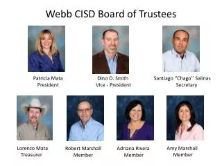 Webb CISD Board of Trustees
