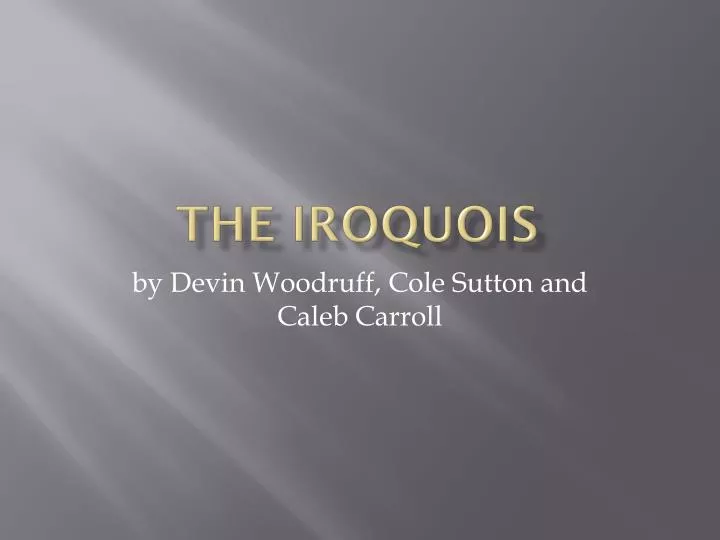 the iroquois