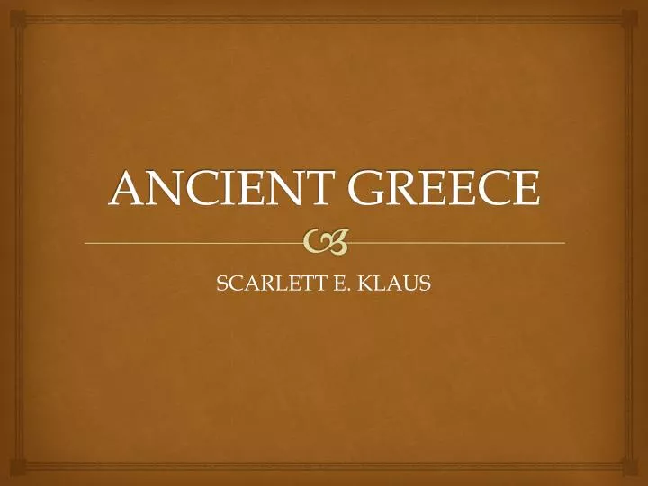 ancient greece