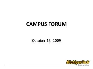 CAMPUS FORUM