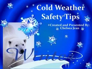 Cold Weather Safety Tips