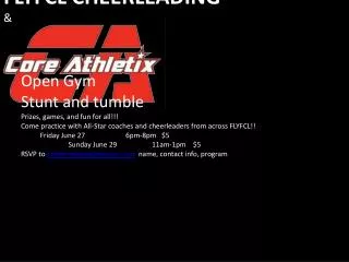 FLYFCL CHEERLEADING &amp;