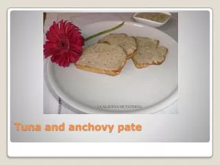 Tuna and anchovy pate