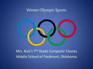 Winter Olympic Sports