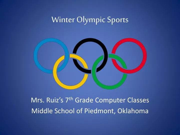 winter olympic sports