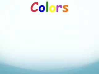 c o l o r s