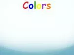 C o l o r s - slide 1