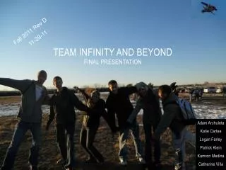 Team Infinity and Beyond Final Presentation