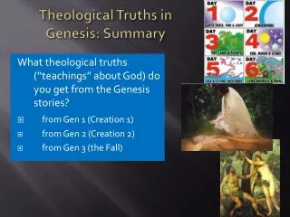 Theological Truths in Genesis: Summary
