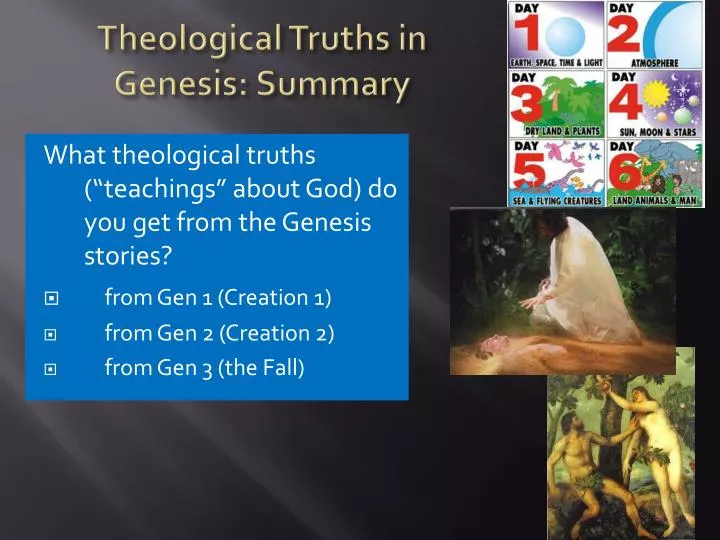 theological truths in genesis summary