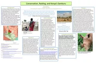 Conservation, Raiding, and Kenya’s Samburu
