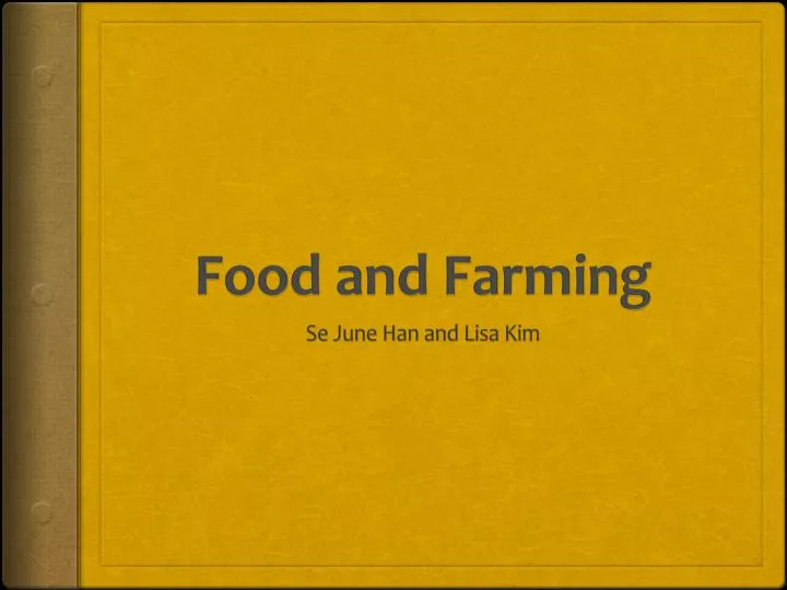 food and farming