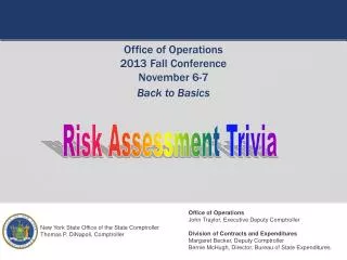 Risk Assessment Trivia