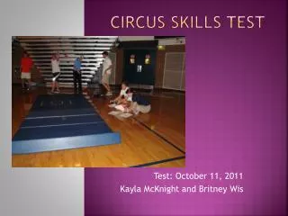 Circus Skills Test