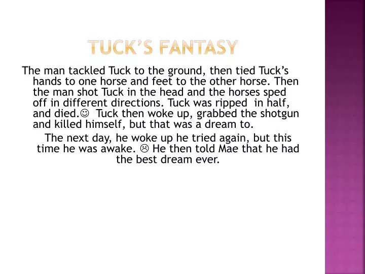 tuck s fantasy