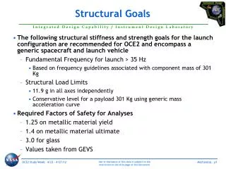 Structural Goals