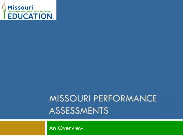missouri performance assessments