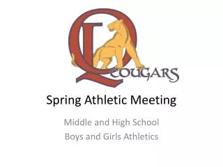 Spring Athletic Meeting