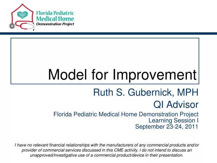 model for improvement