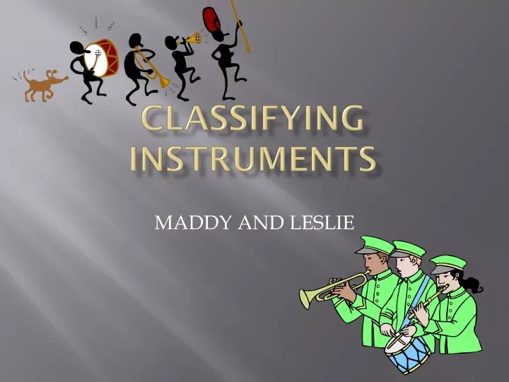 classifying instruments