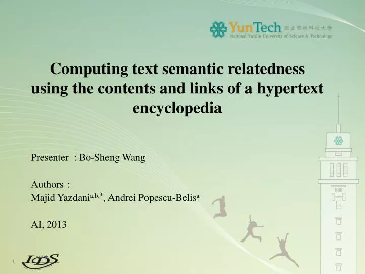 computing text semantic relatedness using the contents and links of a hypertext encyclopedia