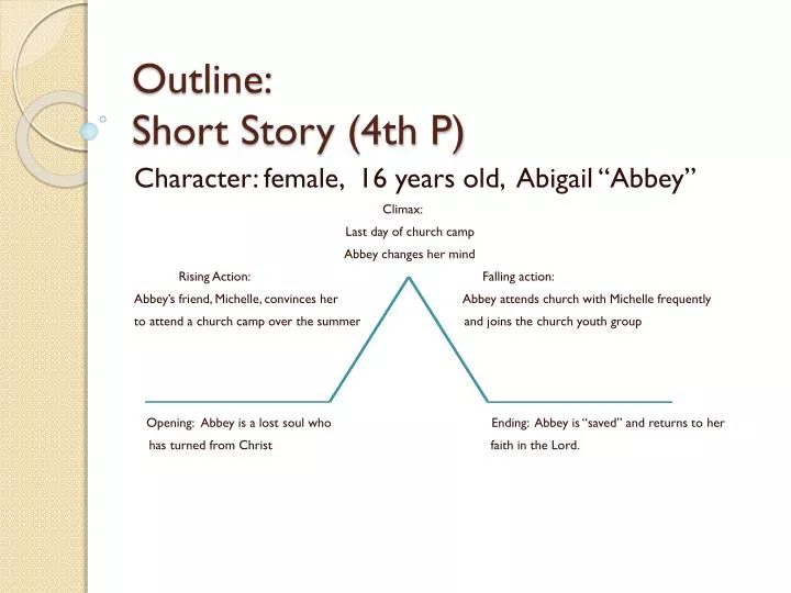 outline sh outline short story 4th p