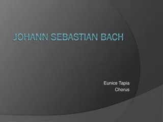 Johann Sebastian Bach