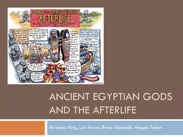 ancient egyptian gods and the afterlife