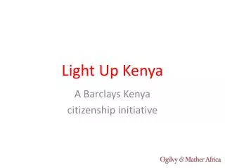 Light Up Kenya