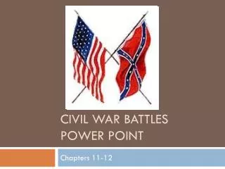 Civil war battles power point