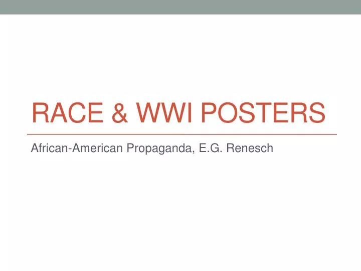 race wwi posters