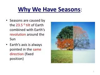 Why We Have Seasons :