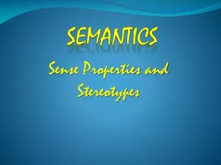 SEMANTICS