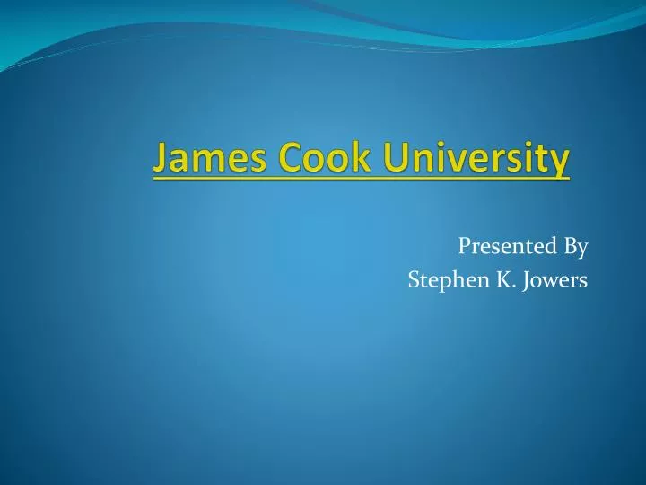 james cook university