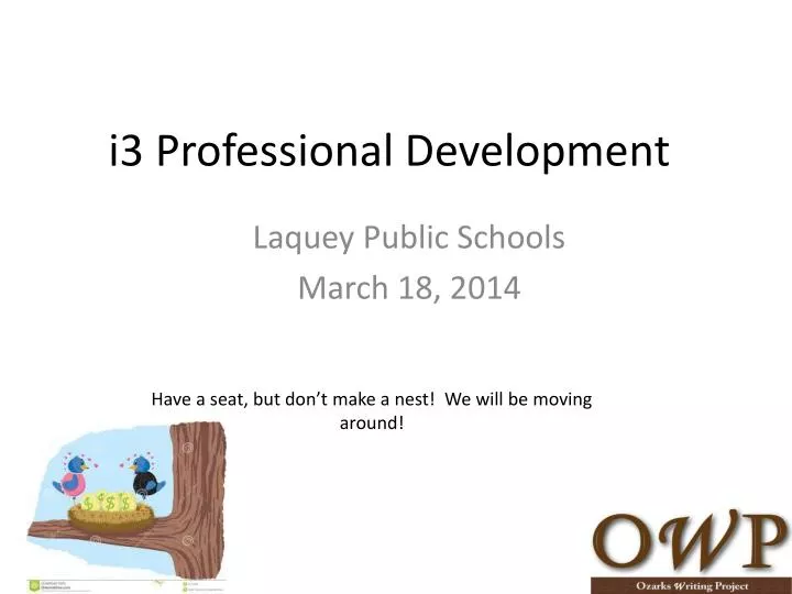 i3 professional development