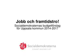 jobb och framtidstro