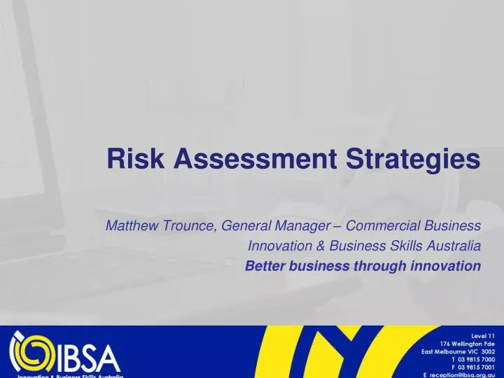 risk assessment strategies