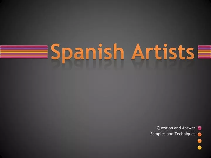 spanish artists