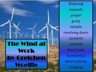 The Wind at Work by Gretchen Woelfle