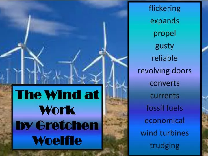 the wind at work by gretchen woelfle