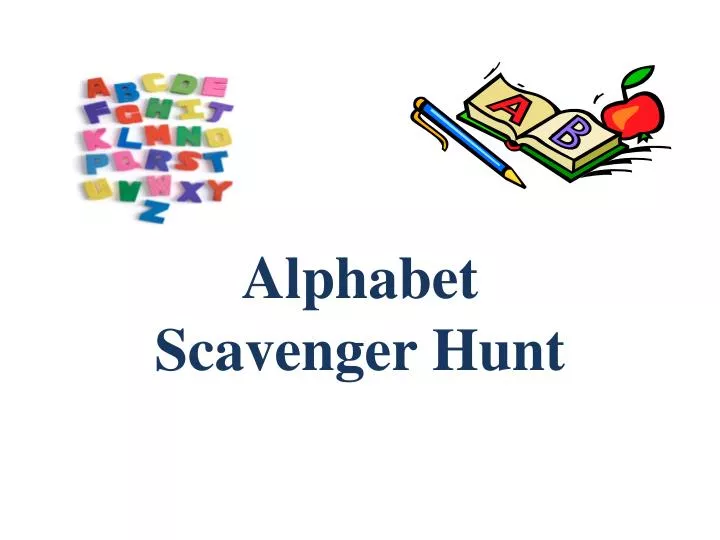 alphabet scavenger hunt