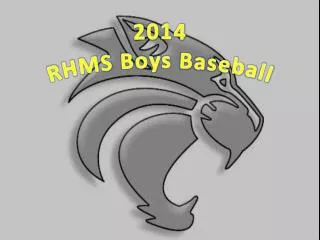 2014 RHMS Boys Baseball