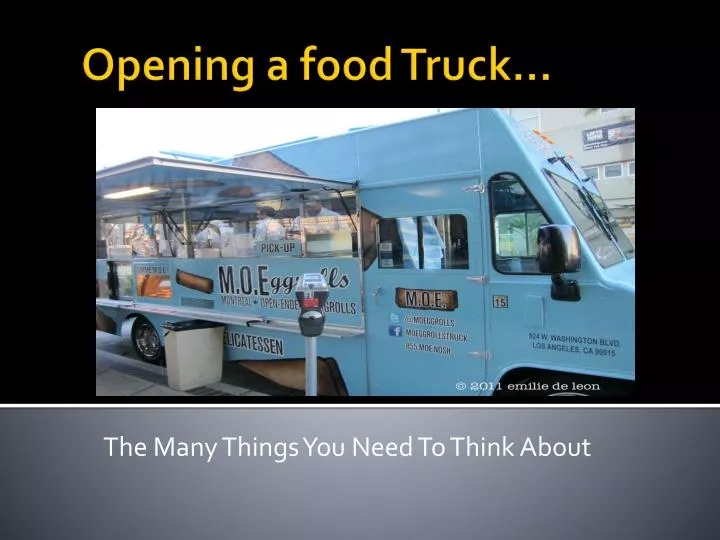opening a food truck